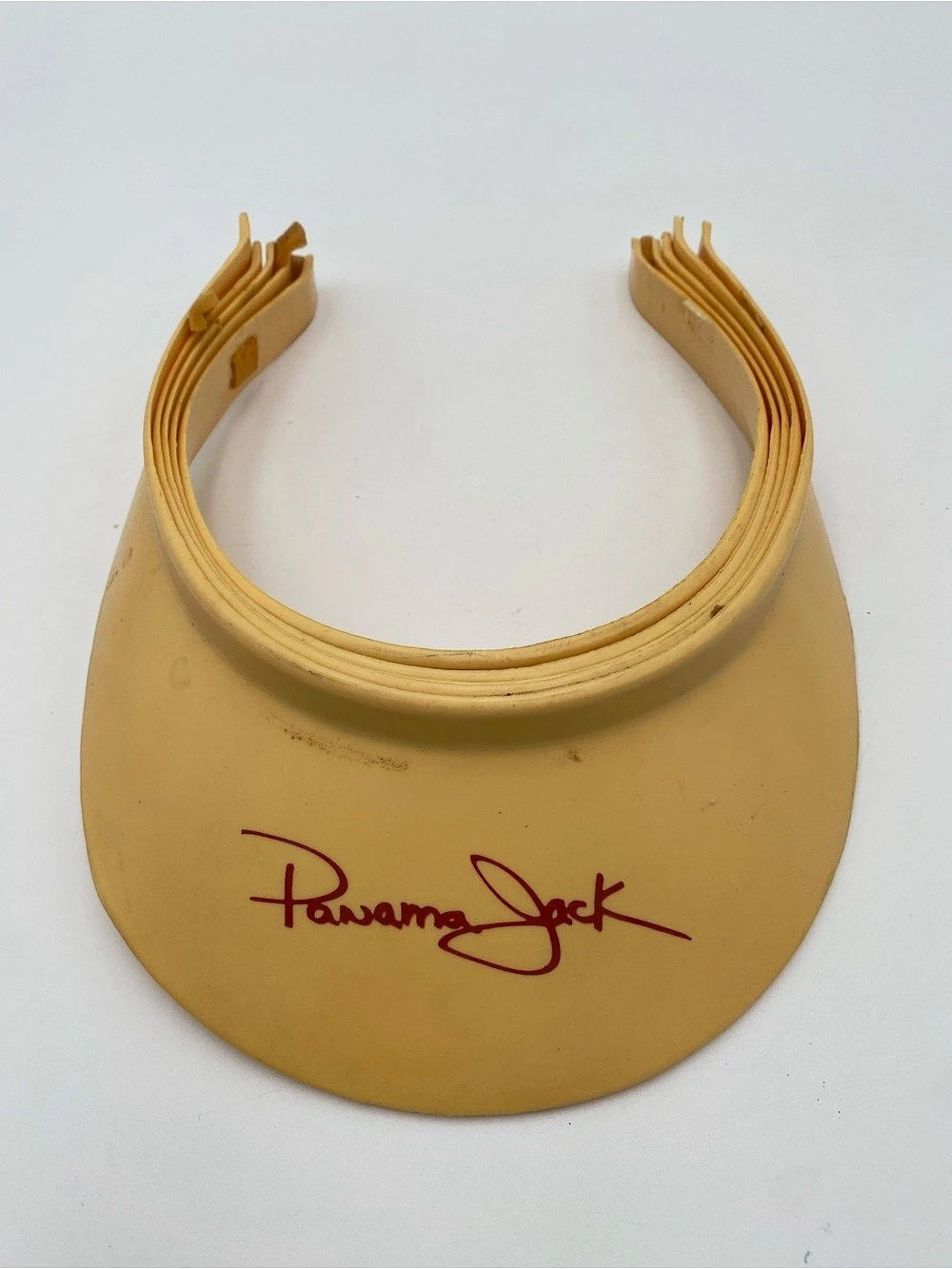 Vintage Panama Jack Visor in Yellow Good
